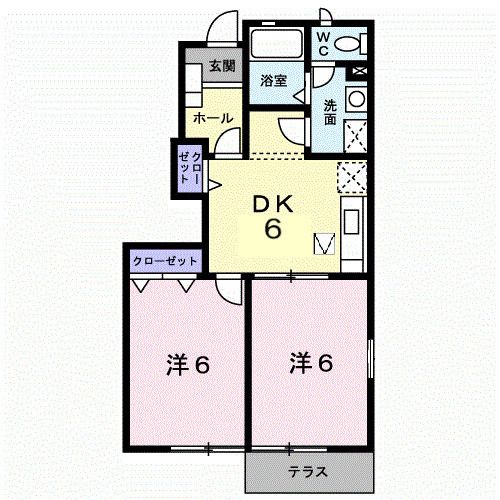 ラシーヌIII四番館の間取り写真