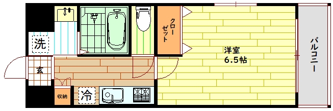カサベージュ天神橋の間取り写真