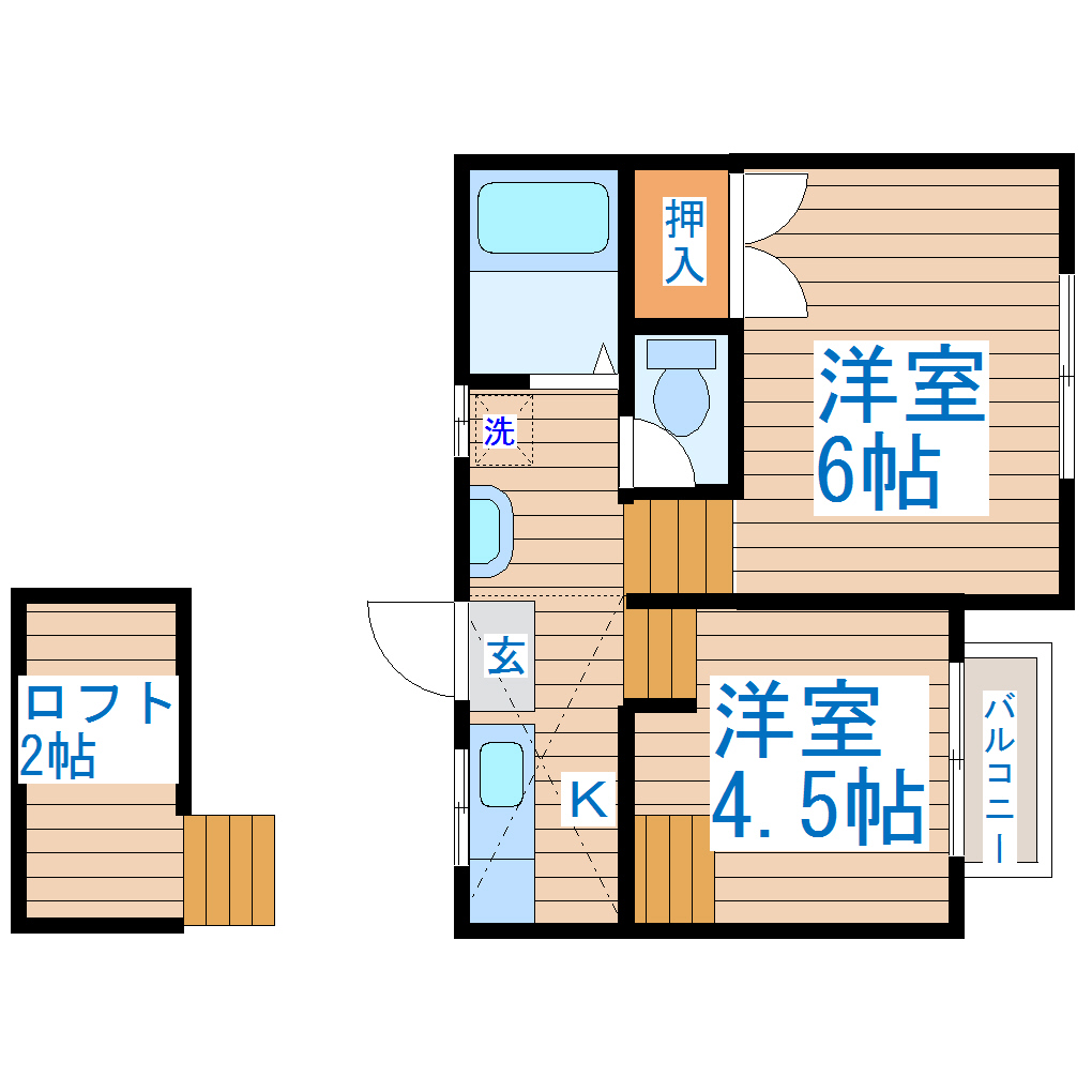 サニーライフ郡山の間取り