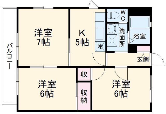 千葉県成田市美郷台３（アパート）の賃貸物件の間取り