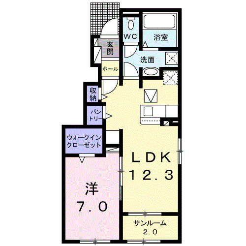 エアリーハウスDの間取り