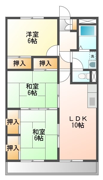 梢風園ウィンズビルの間取り