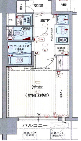 プレサンス上町台東平の間取り