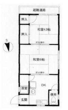 神戸市須磨区須磨浦通のマンションの間取り