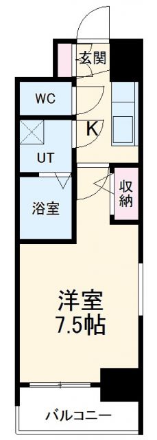 名古屋市千種区仲田のマンションの間取り