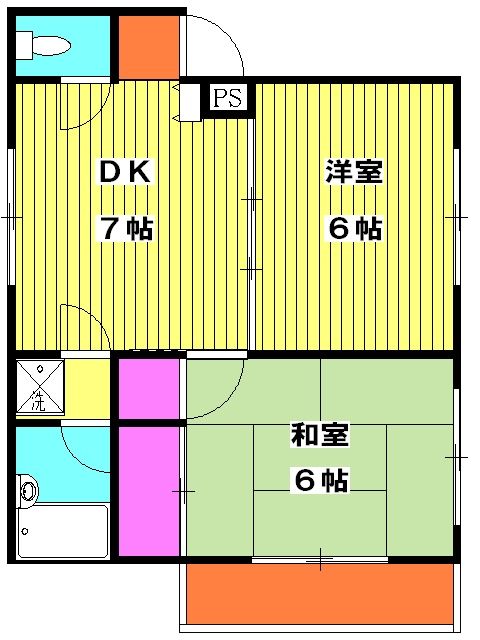 足立区宮城のマンションの間取り