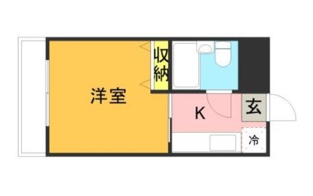 福岡市博多区御供所町のマンションの間取り