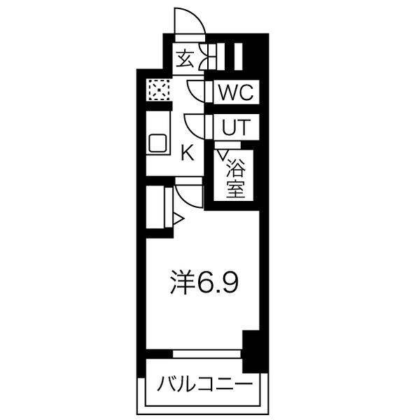 メイクスアート太閤通の間取り