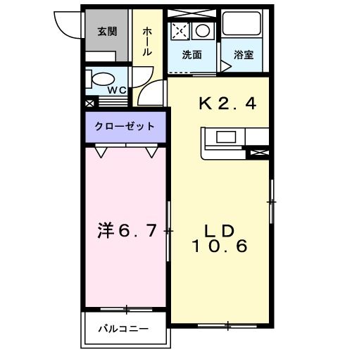 函館市時任町のマンションの間取り