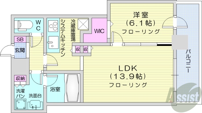 ONE札幌ステーションタワーの間取り