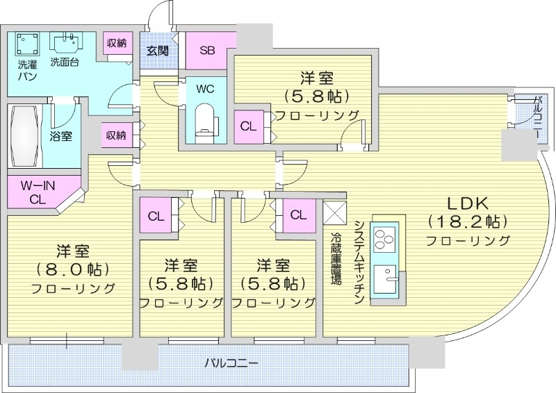 ONE札幌ステーションタワーの間取り