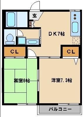 狭山市大字南入曽のアパートの間取り