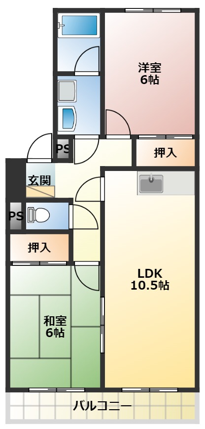 【プラザすずきの間取り】