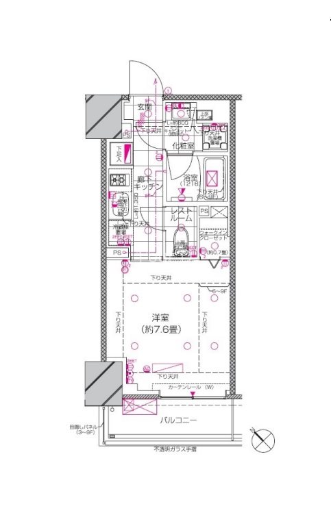 ピアース赤坂の間取り