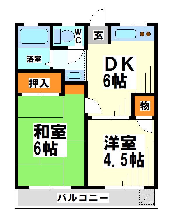 サンハイツ小勝の間取り