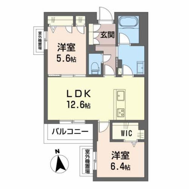 大阪市住吉区杉本のマンションの間取り