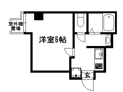 京都市下京区花畑町のマンションの間取り