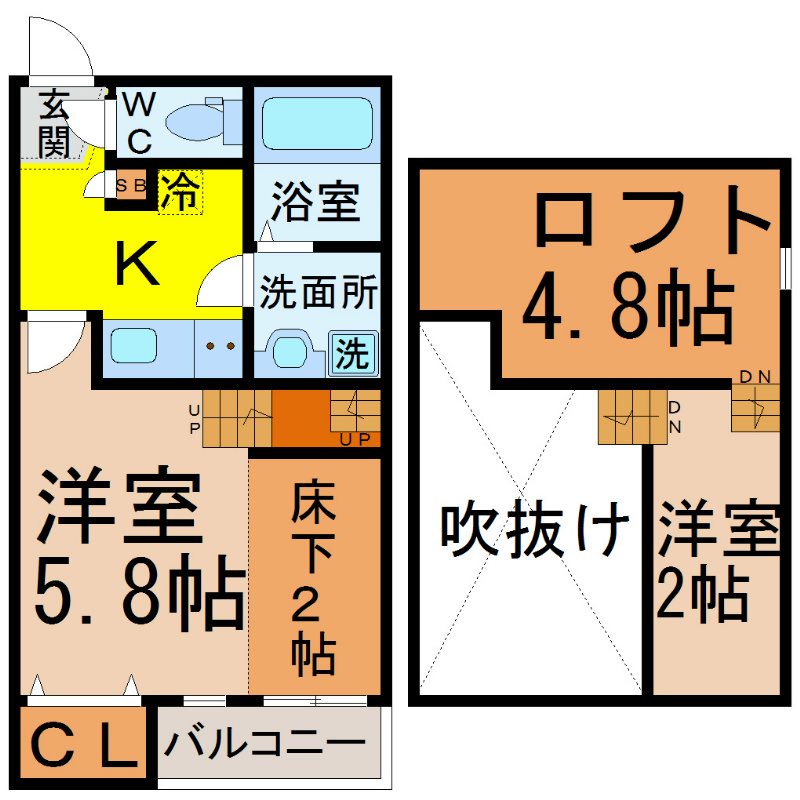 ヴィサージュ新栄の間取り