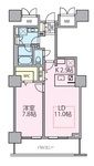 荒川区南千住のマンションの間取り