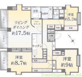 大田区北千束のマンションの間取り