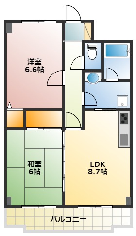 横浜市戸塚区川上町のマンションの間取り