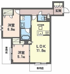 加古郡播磨町南野添のアパートの間取り