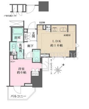 千代田区麹町のマンションの間取り