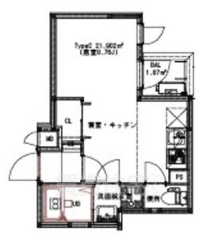 京都市上京区元本満寺町のマンションの間取り