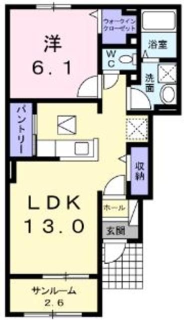 高座郡寒川町倉見のアパートの間取り