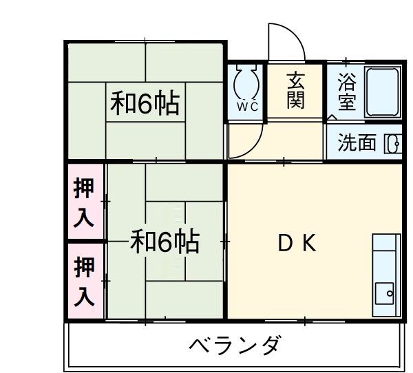 名古屋市中村区並木のアパートの間取り