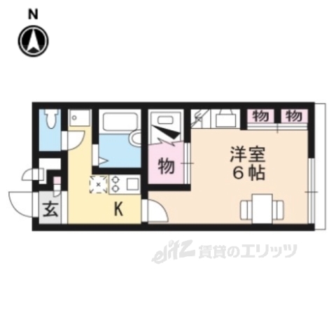 長浜市朝日町のアパートの間取り