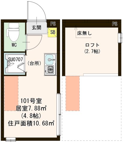 セントラルテラス町屋の間取り