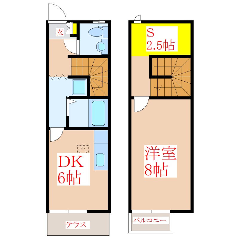 リースランドＳＨＩＮ　Ｃ棟の間取り