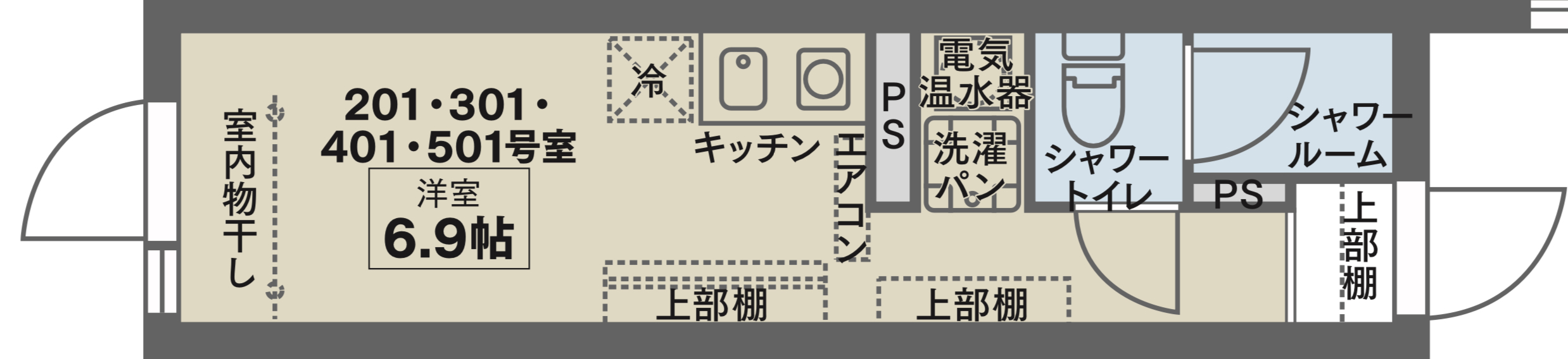 COCOFLAT武蔵小山IIIの間取り