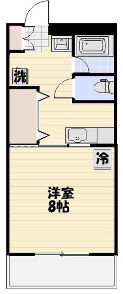 アネックス赤間の間取り