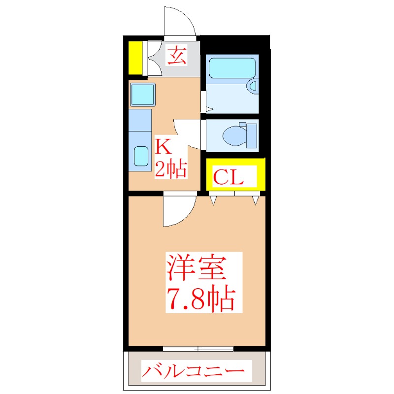 パティオス野口溝辺の間取り