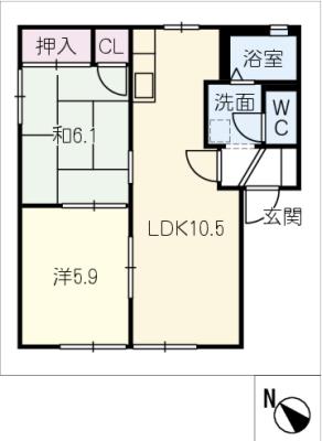 ジュネス幸の間取り