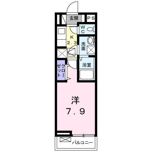 広島市安佐南区大町東のアパートの間取り