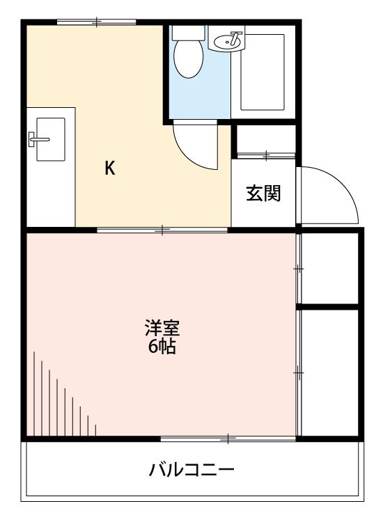 コーポ若狭の間取り