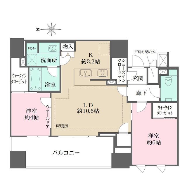 ザ・パークハウス大森タワーの間取り