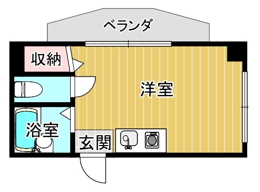 大阪市旭区今市のマンションの間取り