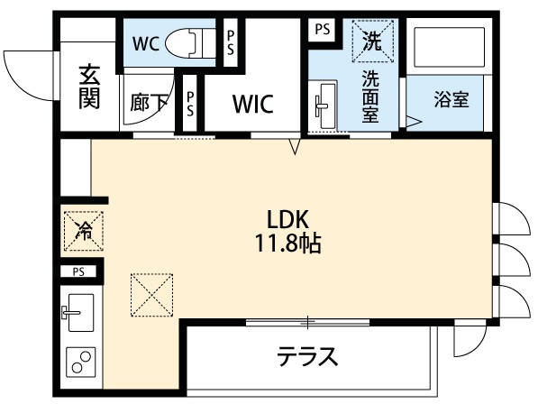 Ｈｅｒｍｉｔａｇｅ羽根の間取り