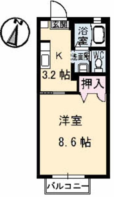 シャーメゾン八雲　Ｂ棟の間取り