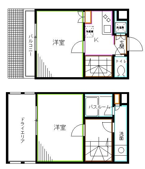 杉並区上荻のマンションの間取り