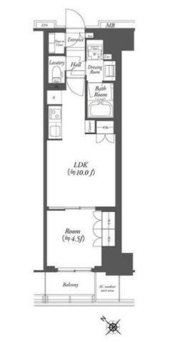 【横浜市中区伊勢佐木町のマンションのトイレ】