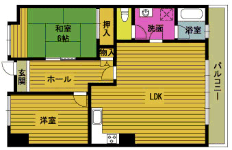 エスバイエルマンションの間取り