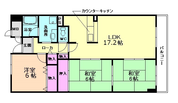 リゾうねの１の間取り