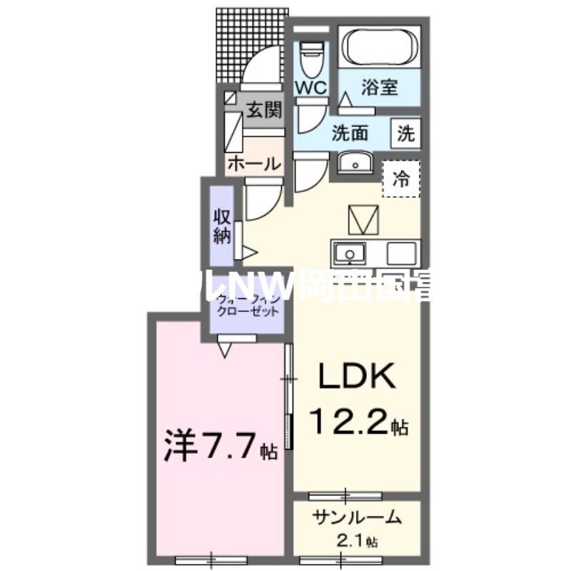 クレール八番館の間取り