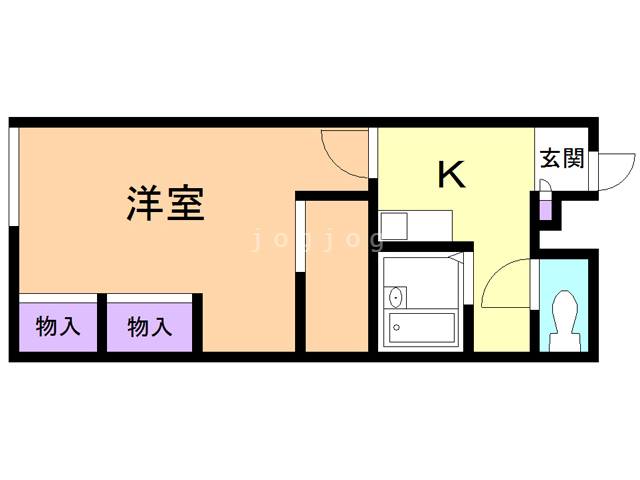 レオパレス明日可の間取り