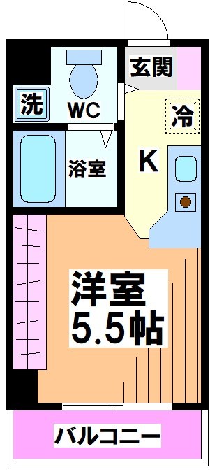 杉並区下高井戸のマンションの間取り